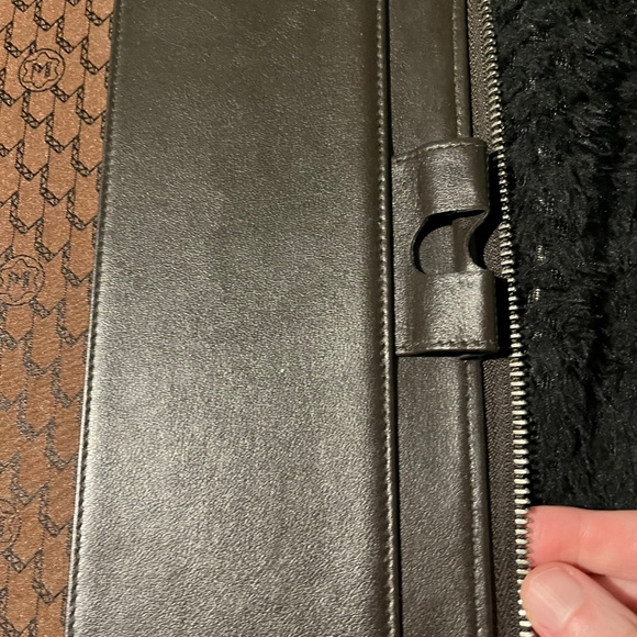 Montblanc dark brown zip notebook cover croc embossed - Picture 6 of 6